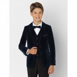 Costume enfant velours Bleu marine