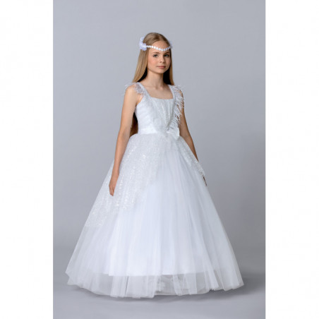 Robe enfant mariage couleur blanc