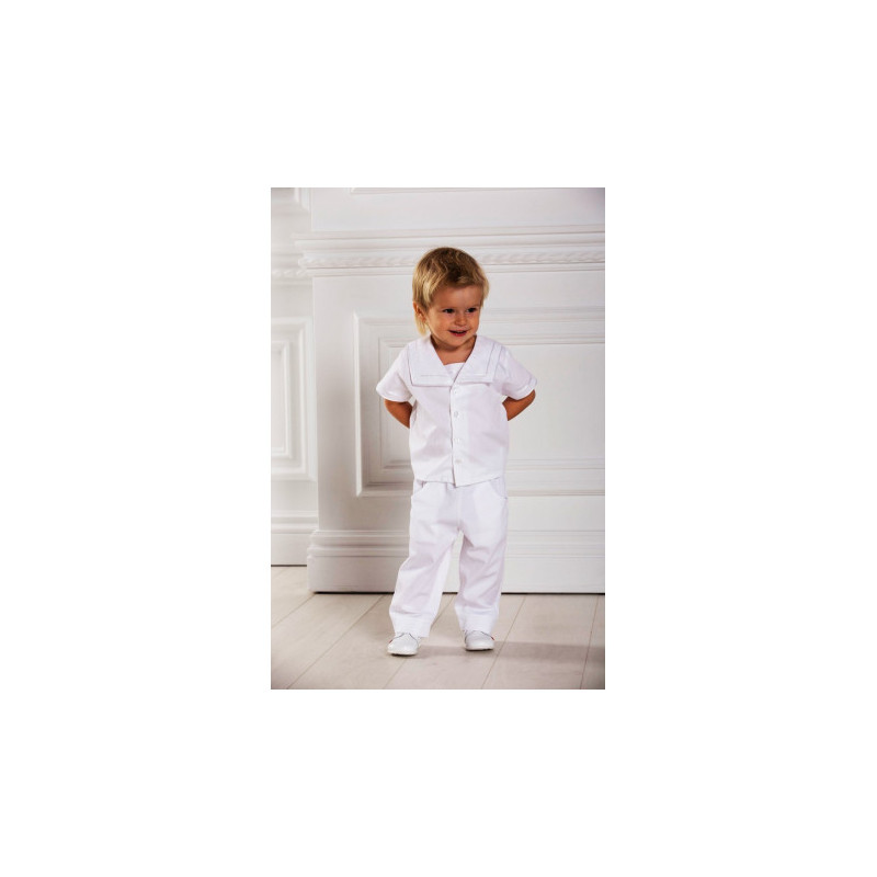 Tenue de ceremonie bapteme garcon, blanc