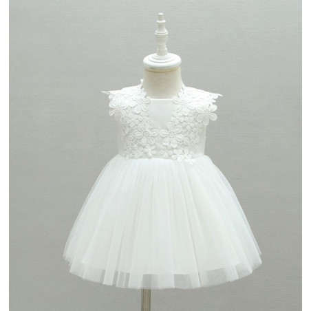 Robe bébé blanche Iris