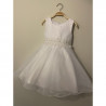 Robe bébé bapteme Sylvana blanche