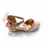 Chaussure fille de ceremonie rose paLe