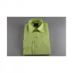 Chemise enfant vert anis de 2 a 14 ans