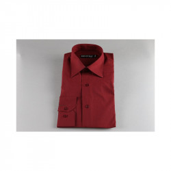 Chemise enfant bordeaux de 2 a 14 ans