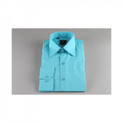 Chemise enfant bleu turquoise de 2 a 14 ans