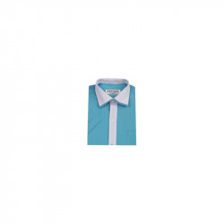 Chemise enfant ceremonie mariage bleu ciel et blanc