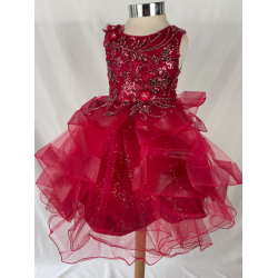 Robe enfant bordeaux Natacha