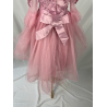 Robe enfant a manches SARAH rose